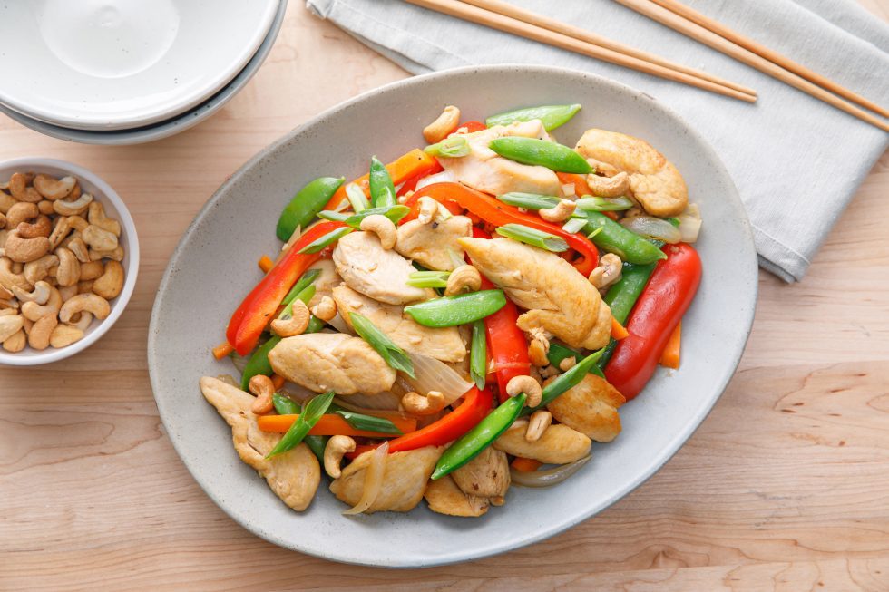 STIR FRIED CHICKEN & CASHEWS Manitoba Chicken